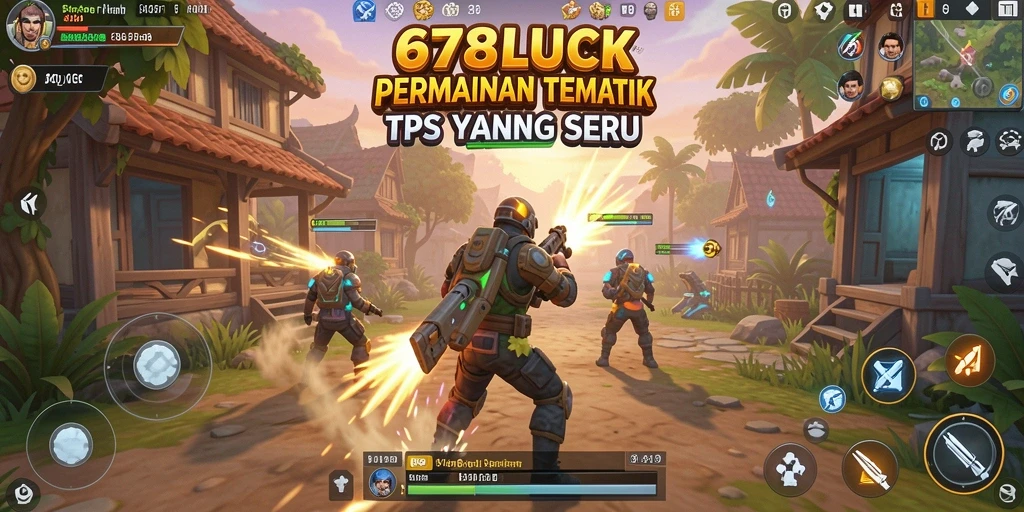 Screenshot utama menampilkan aksi mendebarkan dalam game TPS.