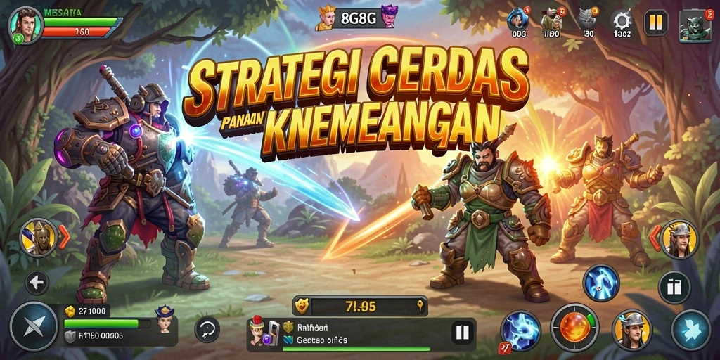 Screenshot gameplay <strong>8G8G</strong> menampilkan aksi strategi yang intens.