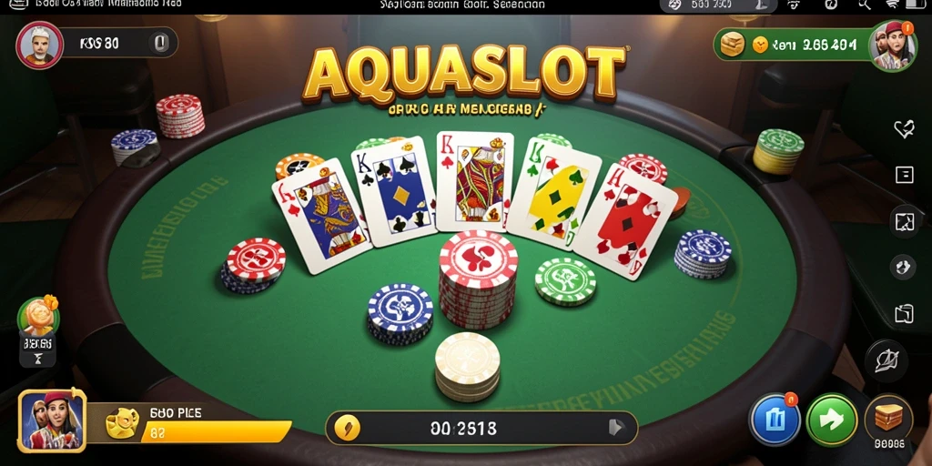 Tampilan seru gameplay Gaple di AQUASLOT.