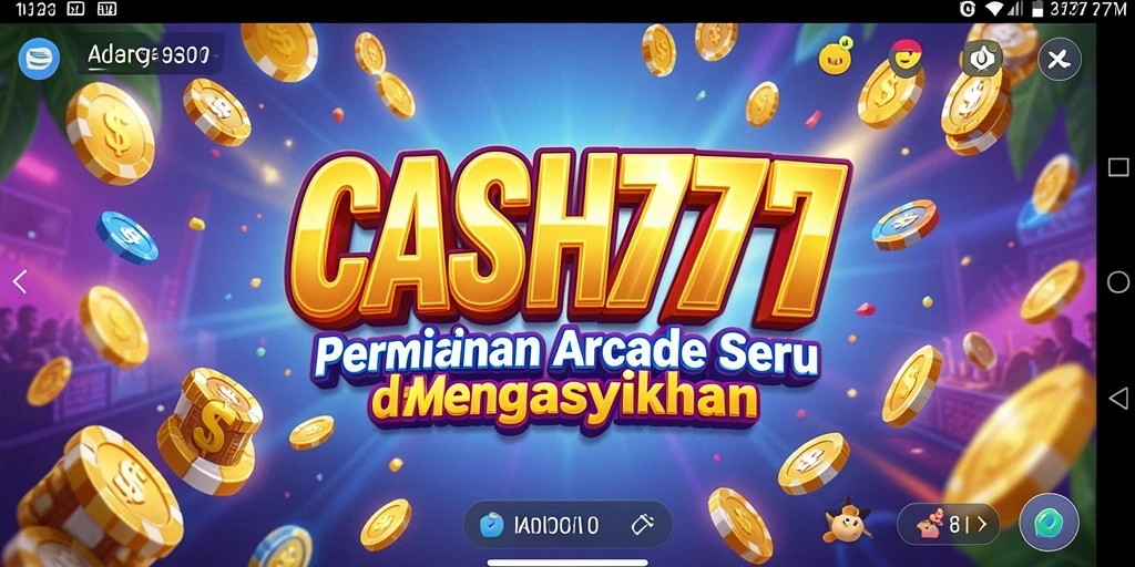 Tampilan menarik dari gameplay CASH777 yang penuh warna.