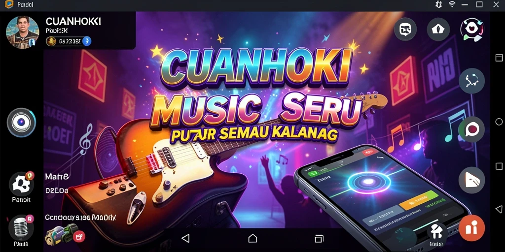 Gambaran gameplay <strong>CUANHOKI</strong> yang seru dan interaktif dalam permainan musik.