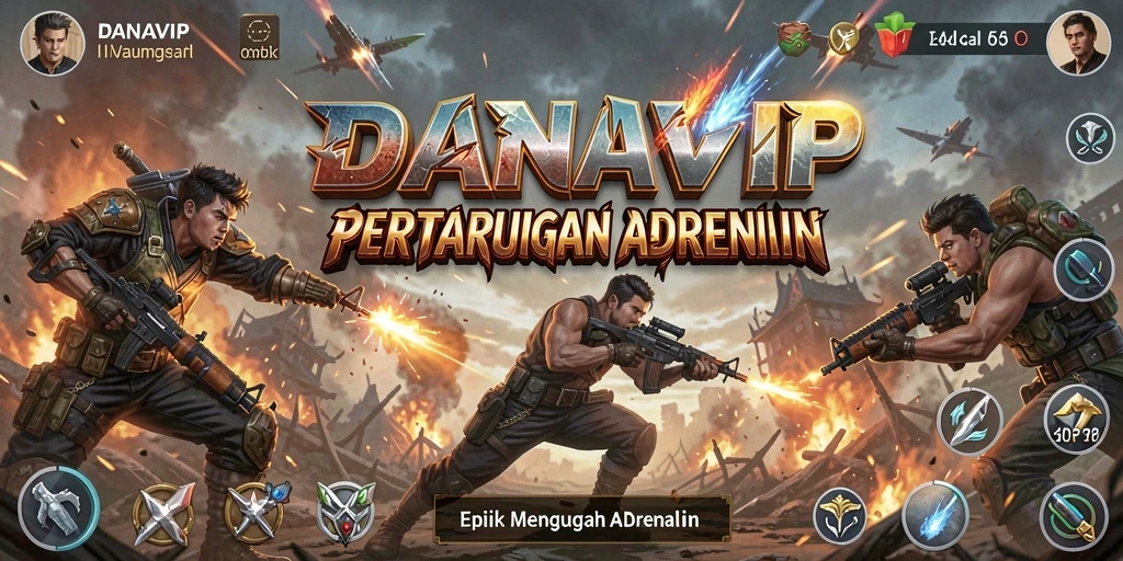 Screenshot menunjukkan karakter bertarung dalam pertarungan yang mendebarkan.