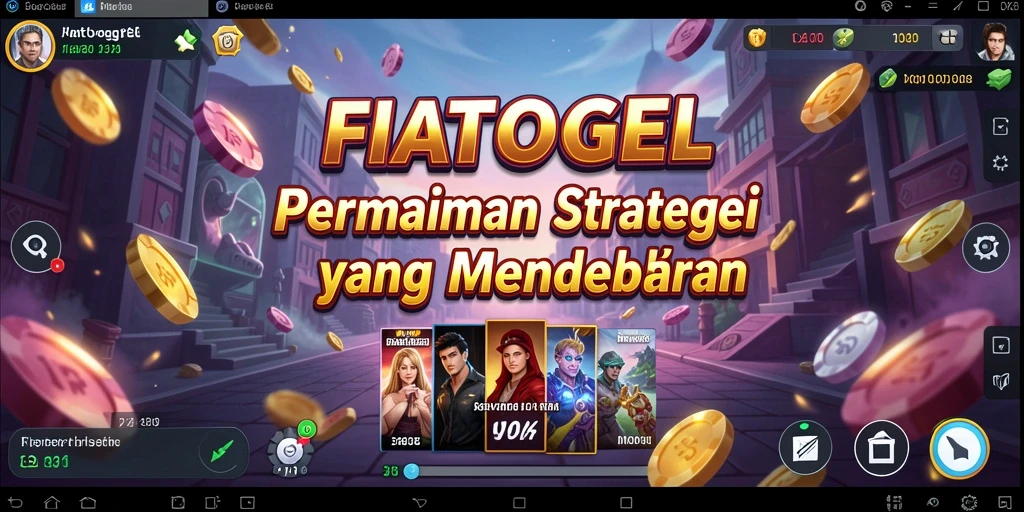 Tangkapan layar gameplay FIATOGEL yang menunjukkan pertempuran strategis.