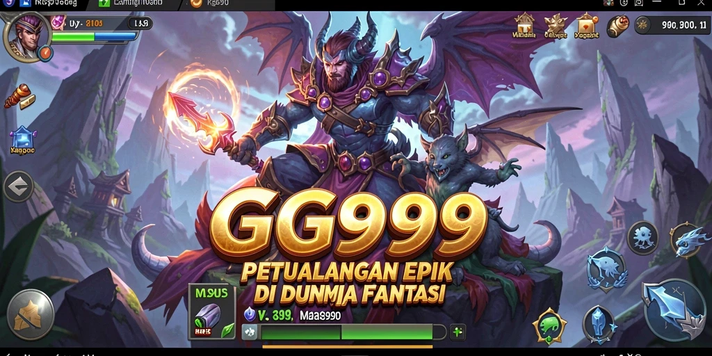 Tampilan menarik dari gameplay RPG GG999 dengan karakter dan lingkungan yang indah.