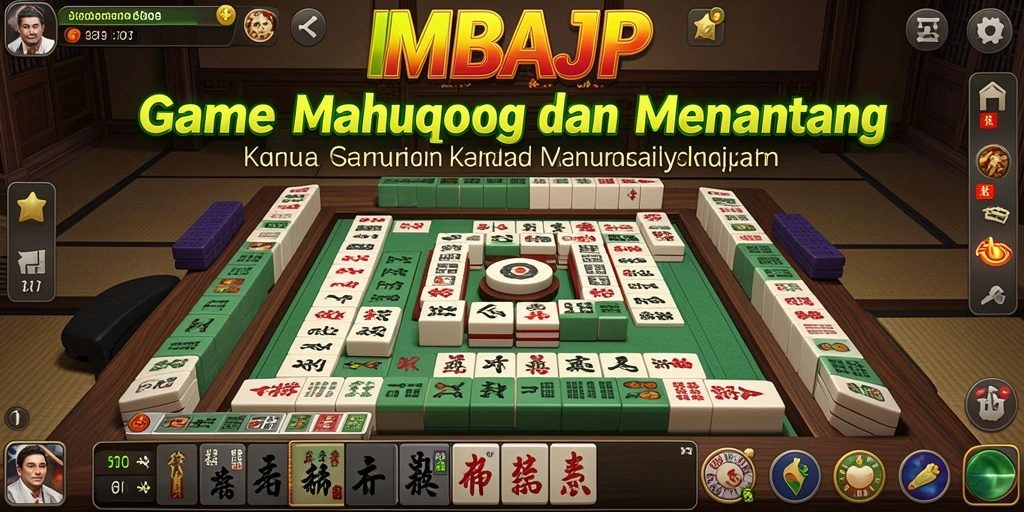Screenshot gameplay IMBAJP menampilkan aksi Mahjong yang mengasyikkan.