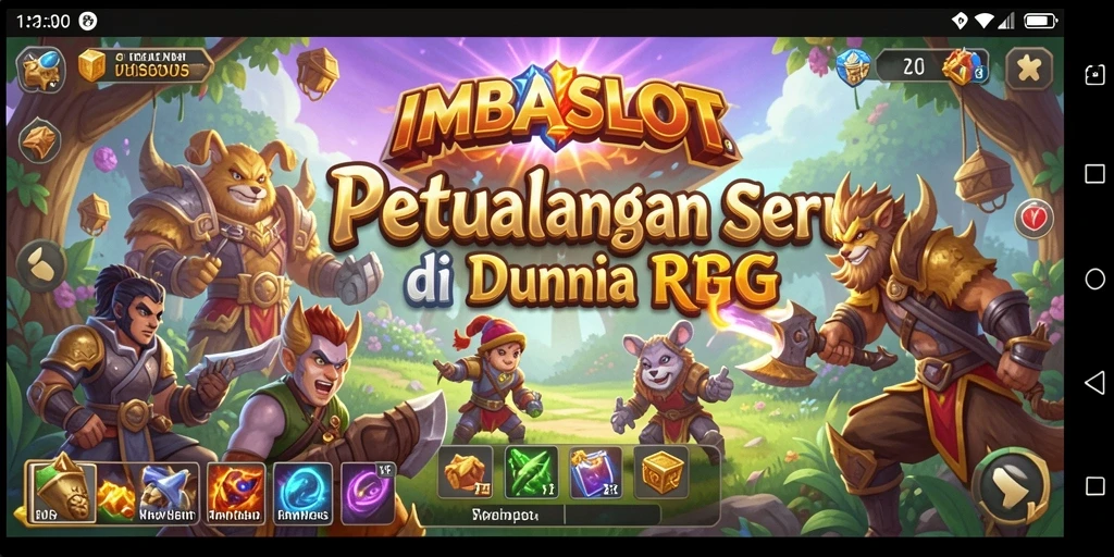 Screenshot utama IMBASLOT menampilkan aksi seru dalam gameplay RPG.