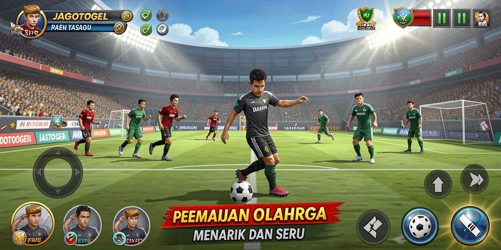 Screenshot gameplay JAGOTOGEL menampilkan aksi seru dalam olahraga.