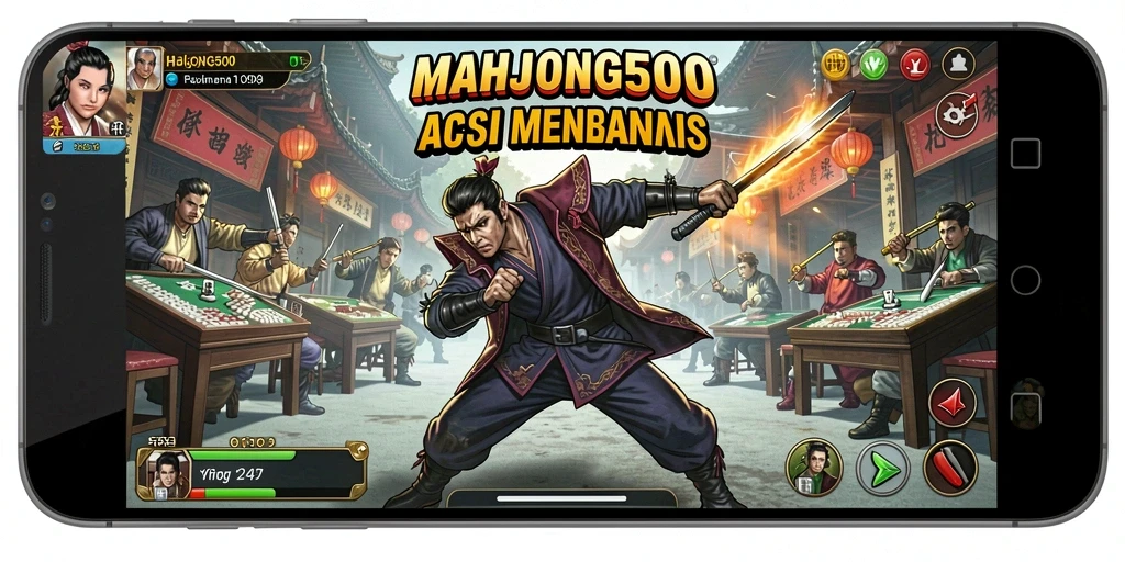 Tangkapan layar utama MAHJONG500 menunjukkan aksi mendebarkan dan grafis yang memukau.
