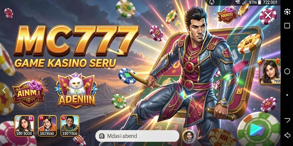 Tampilan gameplay seru dan mendebarkan dari MC777 yang menampilkan permainan kasino.