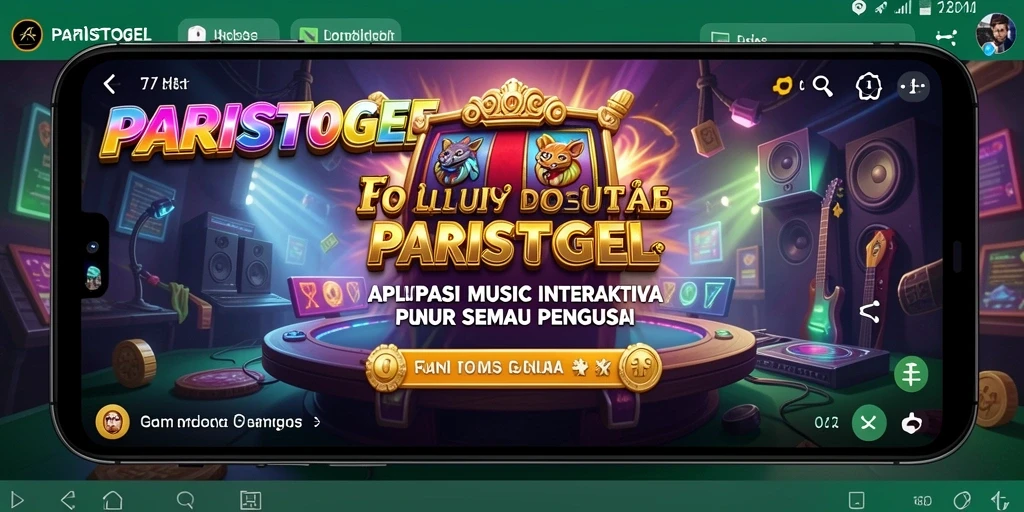 Tampilan menarik dan gameplay seru dari PARISTOGEL untuk penggemar musik.