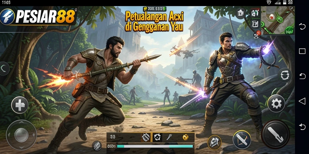 Gameplay PESIAR88 yang penuh aksi dan seru.