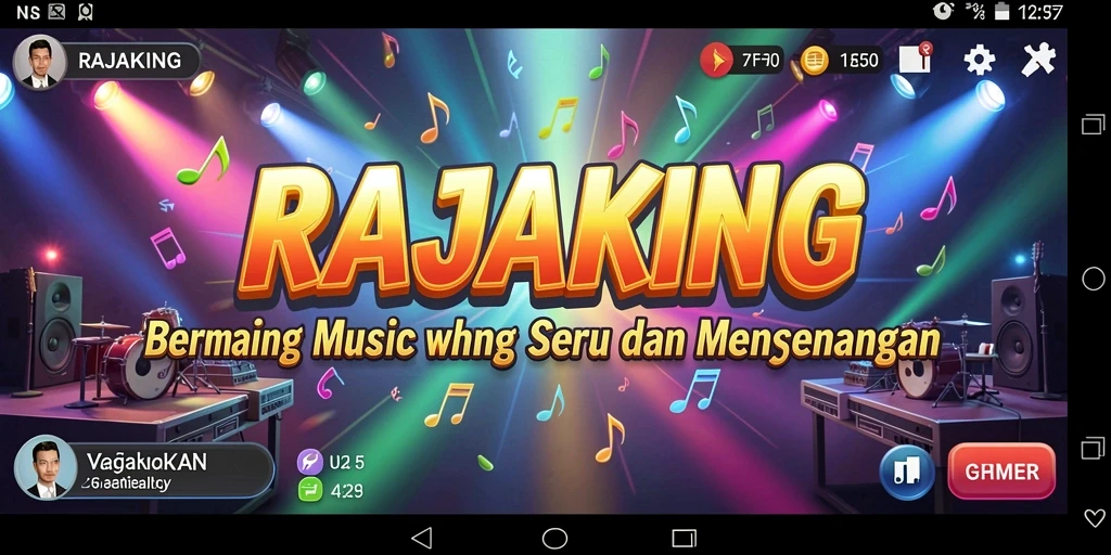 Tampilan luar biasa dari gameplay RAJAKING yang penuh warna.