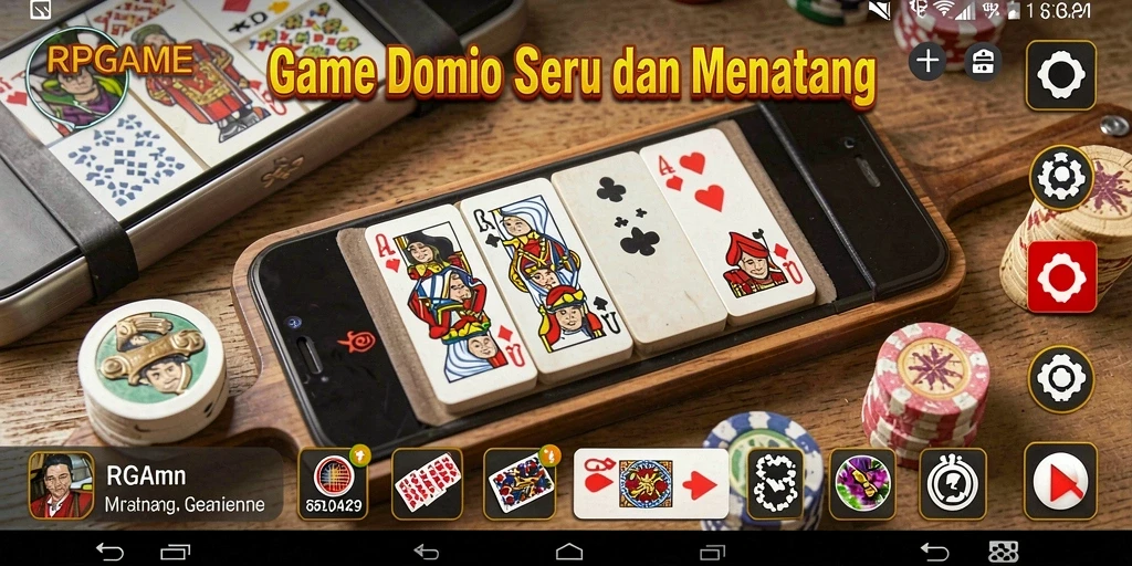 Tampilan gameplay RPGAME yang memikat saat bermain Domino.