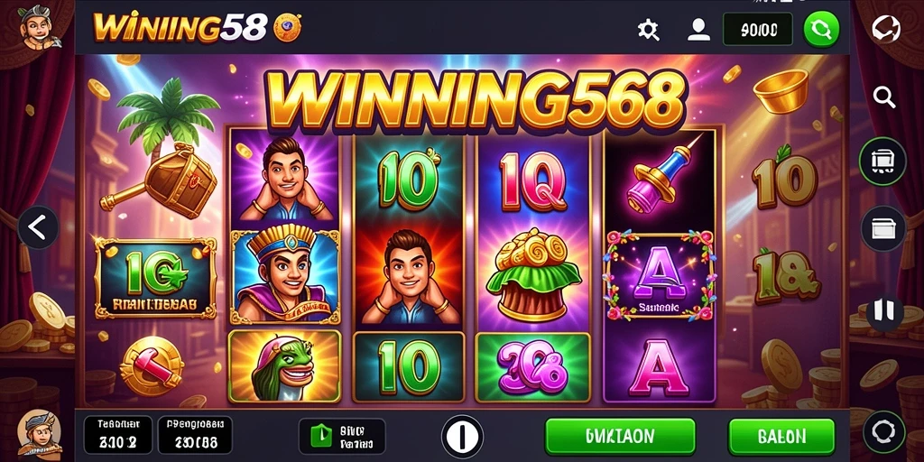 Tampilan menarik dari gameplay Slot di WINNING568 yang memikat.